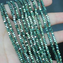 Natural Hematite Shining Facted Rectangler 2X1/2X3/2X4mm Loose beads, For DIY Necklace Bracelat Jewelry Making