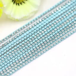 Crystal glass Rhinestone Chain with Colorful bottom sew on stone Cup Chain Gule on Rhinestone Trim DIY Accessories
