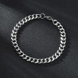 Sifisrri Punk Men 3/5/7mm Stainless Steel Curb Cuban Link Chain Bracelets Gold Color Solid Chains Unisex Wrist Jewelry Gift