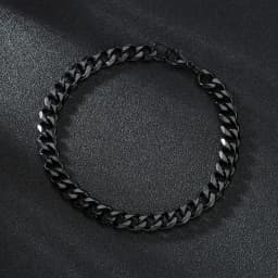 Sifisrri Punk Men 3/5/7mm Stainless Steel Curb Cuban Link Chain Bracelets Gold Color Solid Chains Unisex Wrist Jewelry Gift