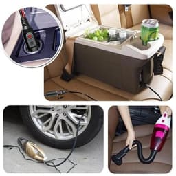 New 12V 5A DC Car Cigarette Lighter Charger With 3A Fuse, Universal Power Adapter DC Plug 5.5x2.1mm Cable 1.2m