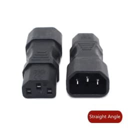 IEC60320 C13 Angle Converter Angle Extension Cable C13 to C14 PDU Angle Power Cables Male to Female AC Power Cord 10A 250V