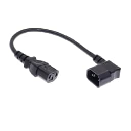 IEC60320 C13 Angle Converter Angle Extension Cable C13 to C14 PDU Angle Power Cables Male to Female AC Power Cord 10A 250V