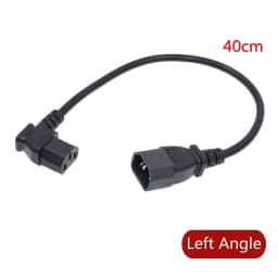 IEC60320 C13 Angle Converter Angle Extension Cable C13 to C14 PDU Angle Power Cables Male to Female AC Power Cord 10A 250V