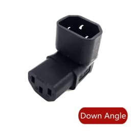 IEC60320 C13 Angle Converter Angle Extension Cable C13 to C14 PDU Angle Power Cables Male to Female AC Power Cord 10A 250V
