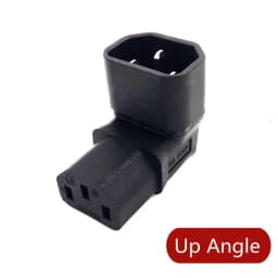 IEC60320 C13 Angle Converter Angle Extension Cable C13 to C14 PDU Angle Power Cables Male to Female AC Power Cord 10A 250V