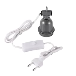 E27 Crawling pet lizard tortoise heating lamp holder & power cord switch Piglet Chicken Brooder Heating Spiral Light Socket 1 Pc