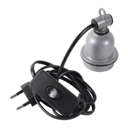 E27 Crawling pet lizard tortoise heating lamp holder & power cord switch Piglet Chicken Brooder Heating Spiral Light Socket 1 Pc