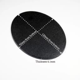 120x92mm Oval Bases Model Plastic Bases for Games