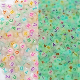 100pcs/lot Mixed English Letter Acrylic Beads Flat Heart Alphabet Number Beads for DIY Charms Bracelet Necklace Jewelry Making