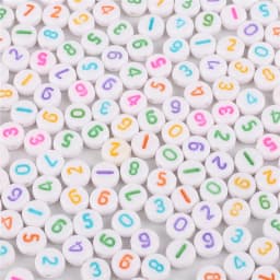 100pcs/lot Mixed English Letter Acrylic Beads Flat Heart Alphabet Number Beads for DIY Charms Bracelet Necklace Jewelry Making