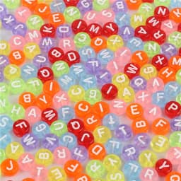 100pcs/lot Mixed English Letter Acrylic Beads Flat Heart Alphabet Number Beads for DIY Charms Bracelet Necklace Jewelry Making