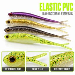 ESFISHING Soft Fishing Lures Real Shad 130mm Pesca Baits Minnow Jigging Lure Isca Artificial Fishing for Pike Trout