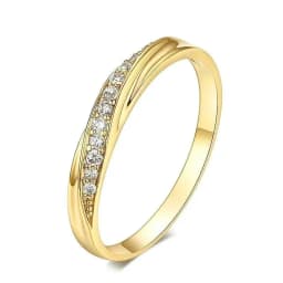 Huitan 2020 NEW Fashion Wedding Ring For Women Micro Paved Cubiz Zircon Finger Rings Female Engagement Jewelry Accessories