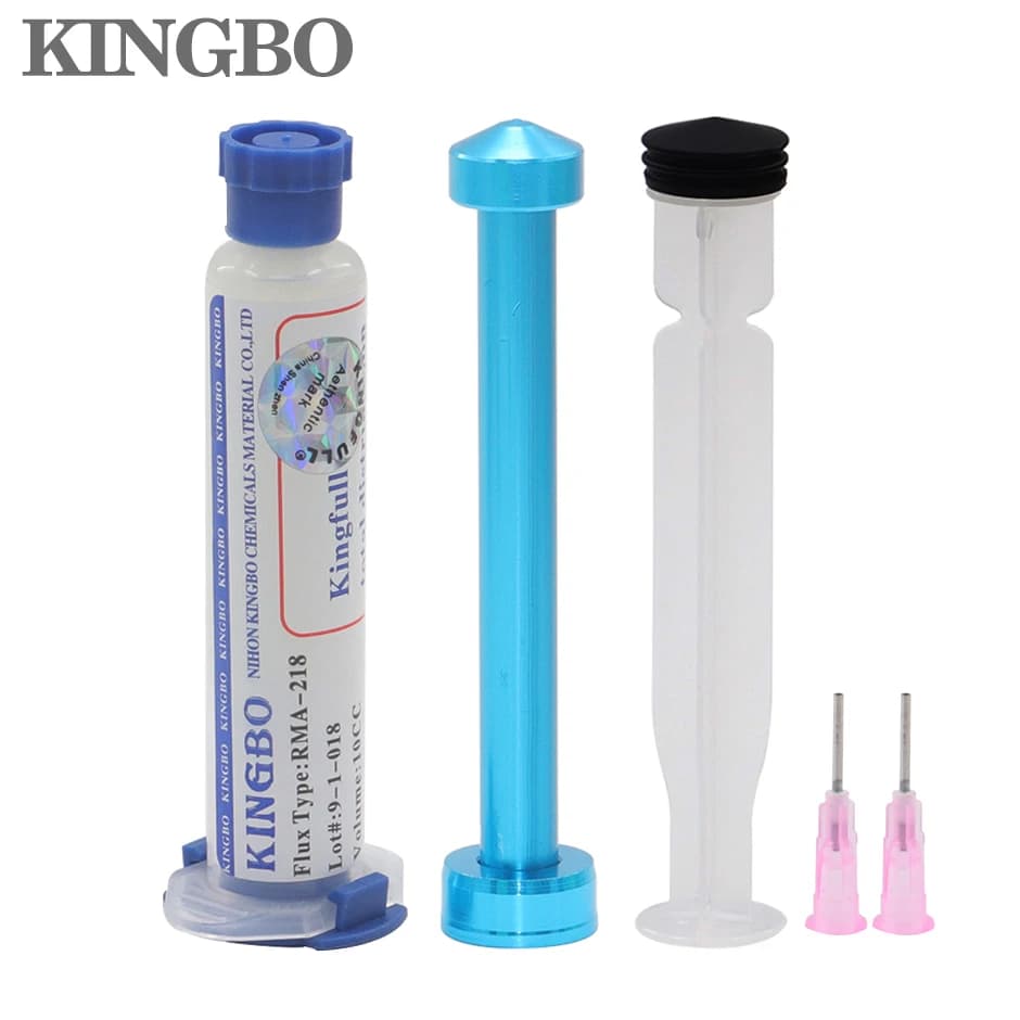 10cc original KINGBO RMA-218  High-quality flux, no cleaning,  free needle delivery