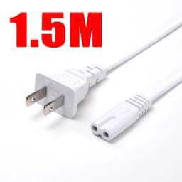 2 Pin Prong US EU to C7 C8 Extension Cable LED Light Power Cord American European Figure 8 Laptop Power Cable For PS4 1.5M 0.6M