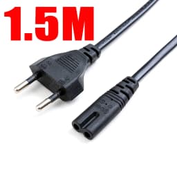 2 Pin Prong US EU to C7 C8 Extension Cable LED Light Power Cord American European Figure 8 Laptop Power Cable For PS4 1.5M 0.6M