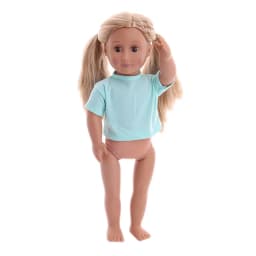 Doll Clothes T-shirt Solid Color For 16-18 Inch Doll & 43 cm Baby Doll & Nenuco,Our Generation,bebe Reborn,Toys For Girls