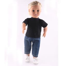 Doll Clothes T-shirt Solid Color For 16-18 Inch Doll & 43 cm Baby Doll & Nenuco,Our Generation,bebe Reborn,Toys For Girls
