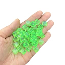 100Pcs/Set 8mm Transparent Square Corner Cube Colorful Clear Solid Color Dice Chess Piece Right Angle For Board Game