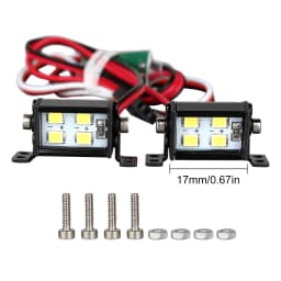 INJORA Bright Light Bar 17/52/102/147mm for 1/10 RC Crawler Car Axial SCX10 90046 TRX-4 TAMIYA CC01 D90 Redcat