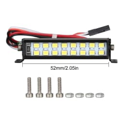 INJORA Bright Light Bar 17/52/102/147mm for 1/10 RC Crawler Car Axial SCX10 90046 TRX-4 TAMIYA CC01 D90 Redcat