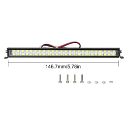 INJORA Bright Light Bar 17/52/102/147mm for 1/10 RC Crawler Car Axial SCX10 90046 TRX-4 TAMIYA CC01 D90 Redcat