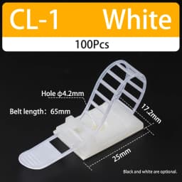 20/100PCS Cable Tie Mount Adjustable Clips Self Adhesive Strap Fix Holder Plastic Network Wire Power Cord Car Organizer Clamp