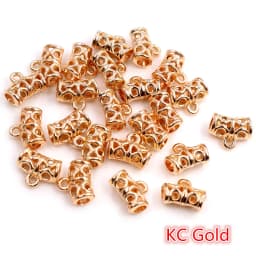 20pcs 12x9mm Beads Bails Pendants Jewelry Making DIY Necklace Silver Plated Gold Black Bails Pendants Charm Jewelry Supplies