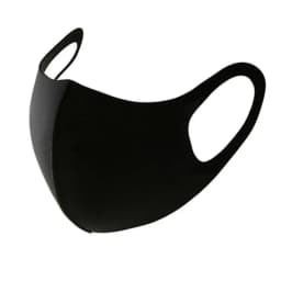 Black Mask Unisex Winter Warm Thickening Half Face Mouth Mask Cotton Cartoon Pattern Anti-Dust Anti- Respirator Black Kpop Mask