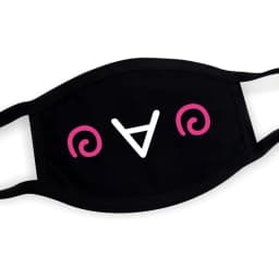 Black Mask Unisex Winter Warm Thickening Half Face Mouth Mask Cotton Cartoon Pattern Anti-Dust Anti- Respirator Black Kpop Mask