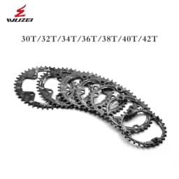 WUZEI 104BCD Round Shape Chainrings 30T 32T 34T 36T 38T 40T 42T 44T 46T 48T 50T 52T Narrow Wide Chain Wheel MTB Bicycle Parts