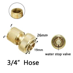 1/2" 3/4" 1" Thread Brass Quick Connector Garden Watering Adapter Drip Irrigation Copper Hose Quick Connector Fittings 1 Pcs