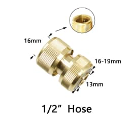1/2" 3/4" 1" Thread Brass Quick Connector Garden Watering Adapter Drip Irrigation Copper Hose Quick Connector Fittings 1 Pcs
