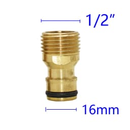 1/2" 3/4" 1" Thread Brass Quick Connector Garden Watering Adapter Drip Irrigation Copper Hose Quick Connector Fittings 1 Pcs