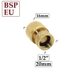 1/2" 3/4" 1" Thread Brass Quick Connector Garden Watering Adapter Drip Irrigation Copper Hose Quick Connector Fittings 1 Pcs