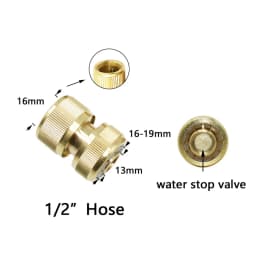 1/2" 3/4" 1" Thread Brass Quick Connector Garden Watering Adapter Drip Irrigation Copper Hose Quick Connector Fittings 1 Pcs