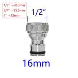 1/2" 3/4" 1" Thread Brass Quick Connector Garden Watering Adapter Drip Irrigation Copper Hose Quick Connector Fittings 1 Pcs
