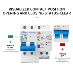 TOMZN Residual Current Circuit Breaker Main Switch With Surge Protector RCBO MCB With Lightning Protection SPD