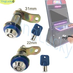 Arcade LOCK Key CAM LOCK 22MM 31MM For DIY Arcade Pinball Slot Games Crane Swing Vending Machines Wooden Cabinet Coin Door