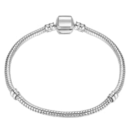 Big Sale Handmade Pan Bracelets for Women Original 925 Sterling Silver Heart Snake Chain Bangle Bracelet DIY Jewelry Fit Beads