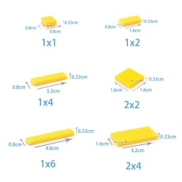 400pcs DIY Building Blocks Figure Bricks Smooth 1x1 24Color Educational Creative Toys for Children Size Compatible With 3070