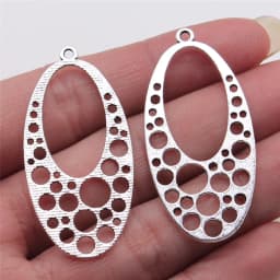 10pcs Charms Waterdrop For Earring Making DIY Jewelry Findings For Jewelry Making Accessories Antique Silver Color