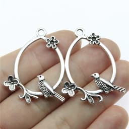 10pcs Charms Waterdrop For Earring Making DIY Jewelry Findings For Jewelry Making Accessories Antique Silver Color