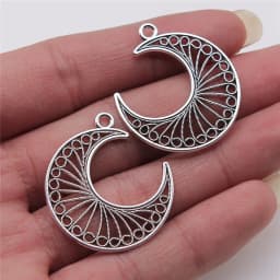 10pcs Charms Waterdrop For Earring Making DIY Jewelry Findings For Jewelry Making Accessories Antique Silver Color