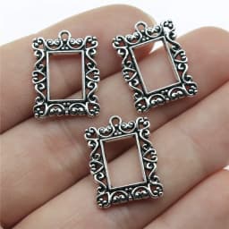 10pcs Charms Waterdrop For Earring Making DIY Jewelry Findings For Jewelry Making Accessories Antique Silver Color
