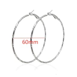Fashion Large Hoop Earrings 40mm 60mm 80mm Big Smooth Circle Earrings Round Brincos Loop Earrings for Women Jewelry Party Gifts