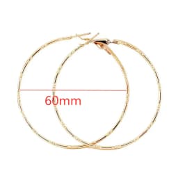 Fashion Large Hoop Earrings 40mm 60mm 80mm Big Smooth Circle Earrings Round Brincos Loop Earrings for Women Jewelry Party Gifts