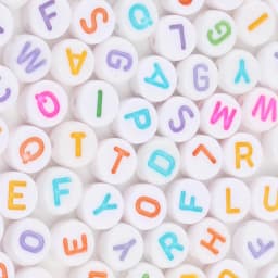 100/200/300/500pc Mixed English Round Square Letter Beads Heart Alphabet Beads Acrylic Beads for Jewelry Making DIY Accessories