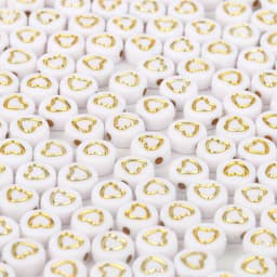 100/200/300/500pc Mixed English Round Square Letter Beads Heart Alphabet Beads Acrylic Beads for Jewelry Making DIY Accessories